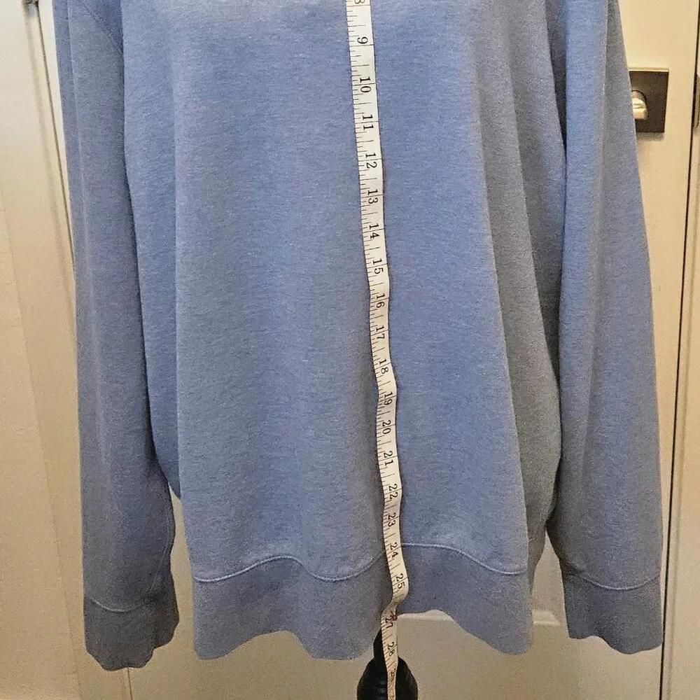 Polo Ralph Lauren Luxury Jersey, light blue quarter-zip pullover, size XL